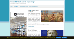 Desktop Screenshot of greekmyths-greekmythology.com